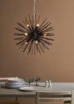 Soleil lampa wisząca 9-punktowa czarna 108048