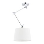 Zakyntos lampa wisząca 1-punktowa chrom/biała 3548AR