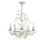 Almandite lampa wisząca 5-punktowa kremowa/złota 2495-5CR