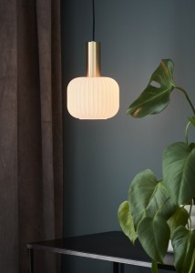 Sober D15 lampa wisząca 1-punktowa mosiądz/biały 108123