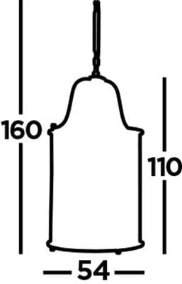 Lampa wisząca Lantern Grande 12-punktowa w wykończeniu chromowanym. Wymiary: wysokość 160 cm, średnica 54 cm. Prosty kształt z zaokrąglonym kloszem, zawieszona na cienkim łańcuszku.