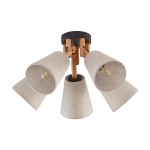 Vaio lampa sufitowa 5-punktowa czarna 575