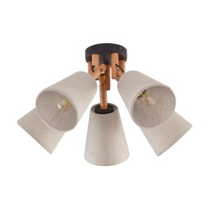 Vaio lampa sufitowa 5-punktowa czarna 575