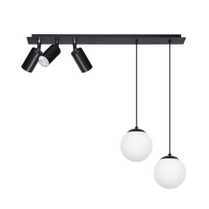 Albio lampa wisząca 5-punktowa  czarna K-4138