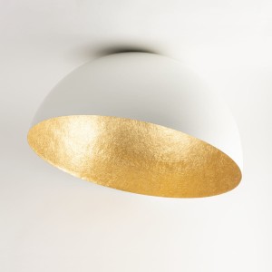Sfera D35 lampa sufitowa 1-punktowa biała/złoty 32466
