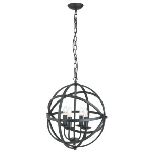 Orbit lampa wisząca 4-punktowa czarna 2474-4BK