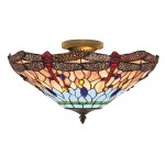 Dragonfly lampa sufitowa 3-punktowa antyczny mosiądz 1289-16
