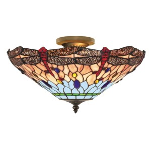 Dragonfly lampa sufitowa 3-punktowa antyczny mosiądz 1289-16