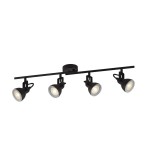 Focus lampa sufitowa (spot) 4-punktowa czarna 1544BK