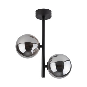 Estera lampa sufitowa 2-punktowa czarna 6706
