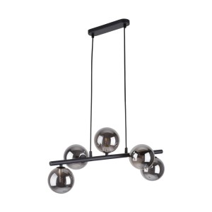 Estera lampa wisząca 5-punktowa czarna 6707
