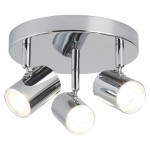 Rollo LED lampa sufitowa (spot) 3-punktowa chrom 3173CC