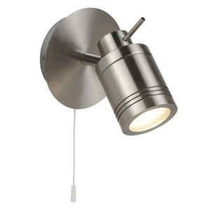 Samson IP44 kinkiet (spot) 1-punktowy satynowe srebro 6601SS