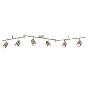 Samson IP44 lampa sufitowa (spot) 6-punktowa satynowe srebro 6606SS