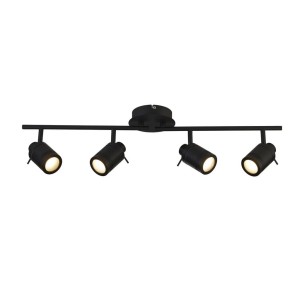 Samson IP44 lampa sufitowa (spot) 4-punktowa czarna 6604BK