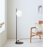Dione lampa podłogowa 1-punktowa czarna/biała 108273