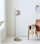 Dione lampa podłogowa 1-punktowa mosiądz/dymiona 108274