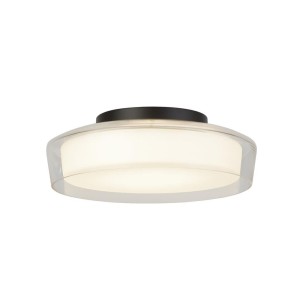 Puck LED IP44 plafon 1-punktowy czarny 60961BK