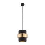 Calisto D20 lampa wisząca 1-punktowa czarna/złota 4377