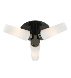 Brastad lampa sufitowa 3-punktowa czarna/biały IP44 107618