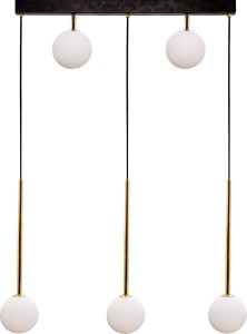 Ali lampa wisząca 5-punktowa czarna/złota 5641
