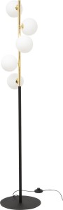 Ali lampa podłogowa 5-punktowa czarna/złota 5649