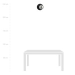 Oslo kinkiet 1-punktowy w kolorze czarnym i grafitowym, okrągły kształt z metalowym wykończeniem. Zawieszony na ścianie, idealny do nowoczesnych wnętrz. Światło skierowane w dół, minimalistyczny design.