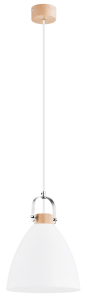 Hermina lampa wisząca 1-punktowa biała 9642