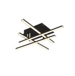 Matrix LED lampa sufitowa 4-punktowa czarna 694-4BK