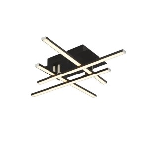 Matrix LED lampa sufitowa 4-punktowa czarna 694-4BK