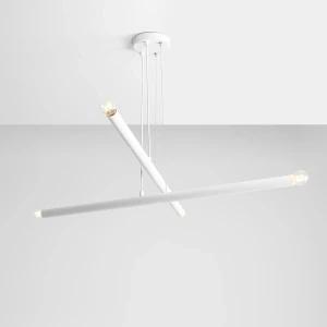 Tubo lampa wisząca 4-punktowa biała 1072L