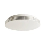 Plafon LED Bravo D25 o średnicy 25 cm, wykonany w kolorze białym z chromowanymi detalami. Oświetlenie o mocy 10W i temperaturze barwowej 4000K, przeznaczone do montażu sufitowego.