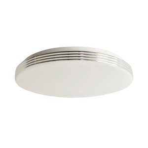 Bravo LED D33 plafon IP44/16W/4000K biały/chrom