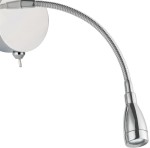 Kinkiet Flexy Wall LED 1-punktowy w kolorze chromu. Elastyczny, giętki przewód prowadzi do smukłej głowicy lampy. Montowany na ścianie, z okrągłą podstawą. Idealny do oświetlenia w różnych aranżacjach wnętrz.