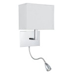 Hotel LED +E27 kinkiet 2-punktowy chrom 6519CC