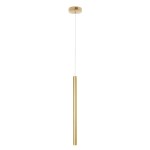 Organic LED lampa wisząca 1-punktowa złota szczotkowana P0459