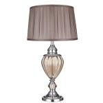 Greyson lampa stołowa 1-punktowa chrom/bursztynowa EU3721AM