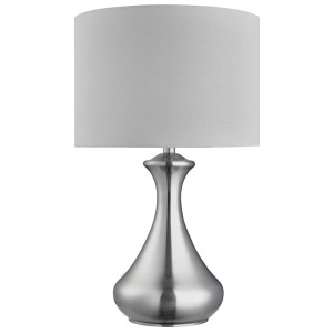 Touch lampa stołowa 1-punktowa satynowe srebro/biała EU2750SS