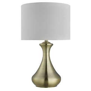 Touch lampa stołowa 1-punktowa antyczny mosiądz/kremowa EU2750AB