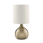 Touch lampa stołowa 1-punktowa antyczny mosiądz/biała EU3923AB