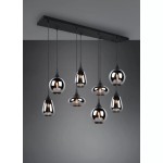 Vestari lampa wisząca 8-punktowa czarna/chrom DL832317000