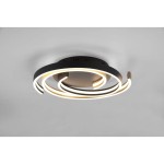 Caya LED lampa sufitowa 2-punktowa czarna/mosiądz 641910208