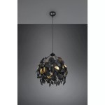Leavy lampa wisząca 1-punktowa czarna R10461932