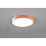Jano LED plafon 1-punktowy biały/drewno R67201131