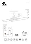 Lampa sufitowa Twister LED w kolorze niklu, z pilotem. Posiada prostokątny kształt z metalową obudową. Ujęcie pokazuje ją z boku, montowaną na suficie. Widoczne detale to przyciski na pilocie oraz elementy montażowe. Idealna do nowoczesnych wnętrz.
