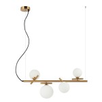 Reverso lampa wisząca 4-punktowa mosiądz PND-5622-4-BRO-W
