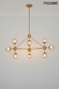 Astrifero lampa wisząca 10-punktowa złota  MSE010100182