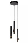 Margary LED lampa wisząca 3-punktowa czarna 24402/15/30