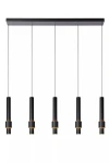 Margary LED lampa wisząca 5-punktowa czarna 24402/30/30