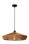 Yunkai D50 lampa wisząca 1-punktowa czarna/jasne drewno 10413/50/72